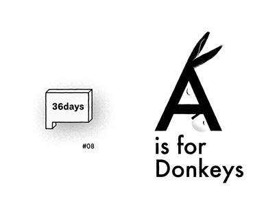 Project thumbnail - A if for Donkey - 36 Days of Type 08 - 2021