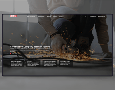 Web-design for Contech ltd - A construction company