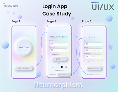 Login & Signup Screen UI Case Study