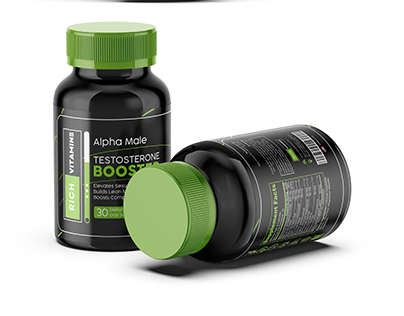 Testosterone Booster Label Design