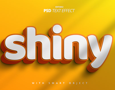 Shiny 3d text effect