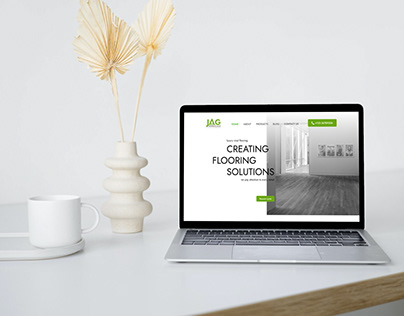Logo and website design for vinyl flooring business