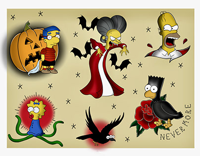 Treehouse of horror flash colour