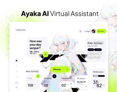 Project thumbnail - Ayaka Virtual Assistant l Landing Page Website