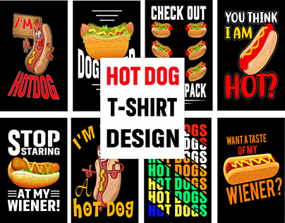 Hot Dog T-Shirt Design