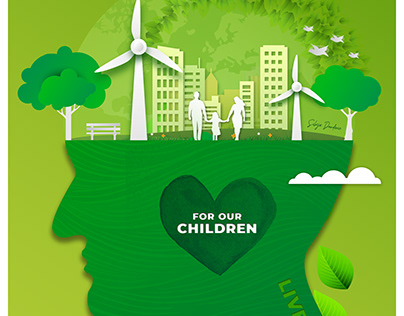 Live Green A3 poster