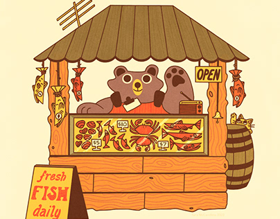 Fresh Fish, Caught With Bear Hands