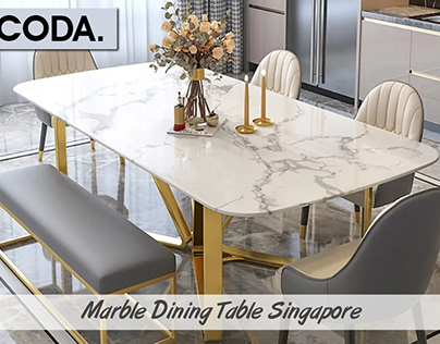 Custom Marble Dining Table in Singapore | CODA