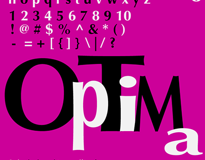 Optima Typeface Poster