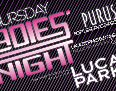 Lucas Park Ladies Night Promo