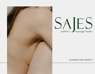 Website for SAJES Massage Studio