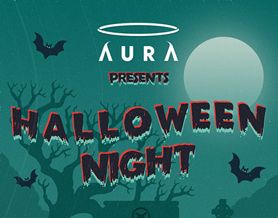 Poster - Aura Club - Halloween Night