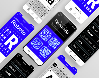App tipografica - UX design