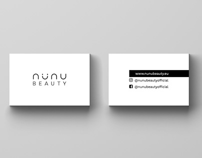 NÜNU BEAUTY | business card design