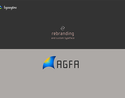 Rebranding AGFA with custom typeface