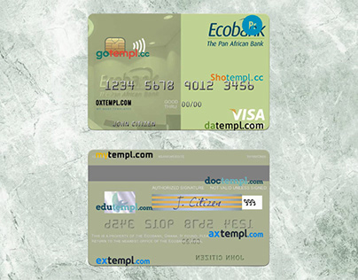 Ghana Ecobank Ghana visa debit card