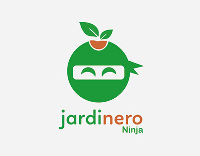 Jardinero Ninja Logo Design