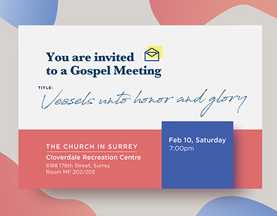 Gospel Meeting Invitation Card