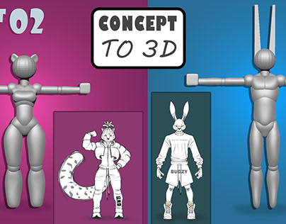 2024 Anthro Characters Concepting to Rigging Part 2/52