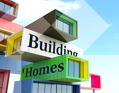 Logo and Visual identity for Building Homes AB