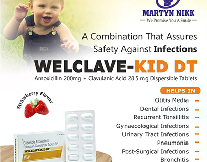 Welclave-KID DT Amoxicillin 200mg Dispersible Tablets