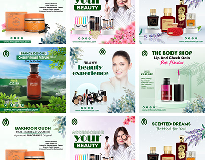 Cosmetics Products Poster | Social Media Banner