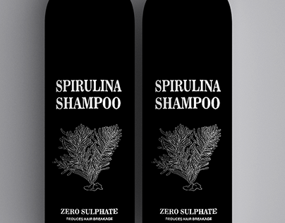 spirulina shampoo | packaging