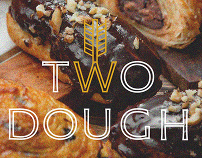 Two dough bakery logo