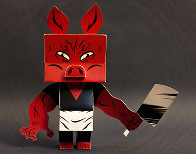 Papertoy - Mister Pig