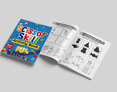 Scissor Skill Activity Book for Kids Ages 3-5