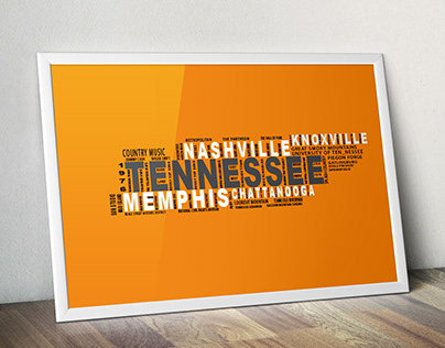 Tennessee Shape Poster
