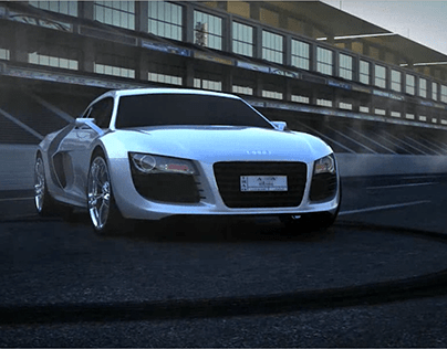 Audi R8, 3D realastic animation