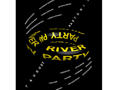 River Party Festival Poster