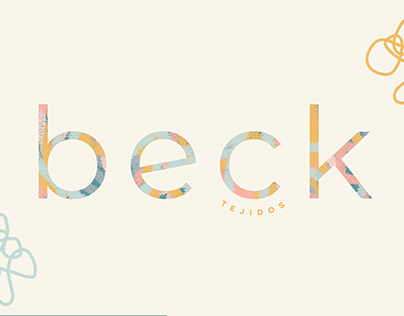 Diseño conceptual de marca de tejidos BECK