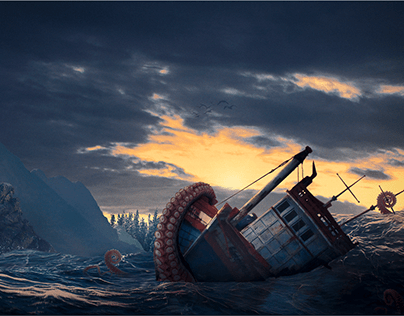 Navio Caído - Fallen Ship
