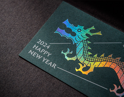 Project thumbnail - Year of the Dragon | greeting card and red envelope