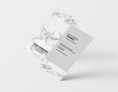Business card for Nile Company for Marble & Granite
