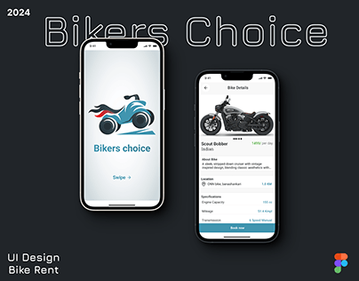 Project thumbnail - Bikers Choice | Bike Rental App | UI Design