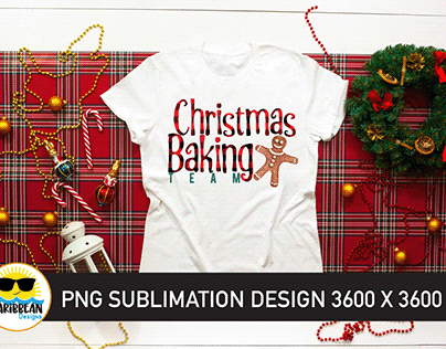 Sublimation Design Download | Christmas Baking PNG File