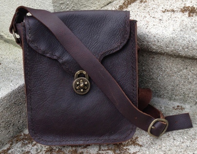Hand Stitched Leather Satchel
