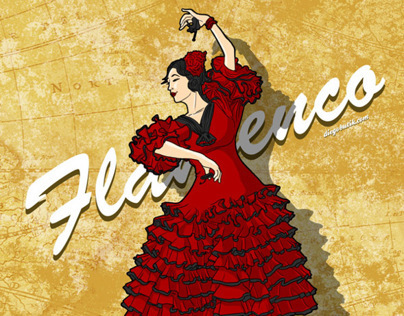 Flamenco Poster Illustration