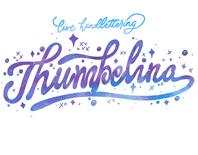 LIVE HANDLETTERING on BEHANCE - Thumbelina Titles