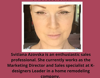 Svitlana Azovska - An Enthusiastic Sales Professional