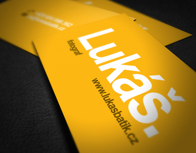 Business cards for independent photographer