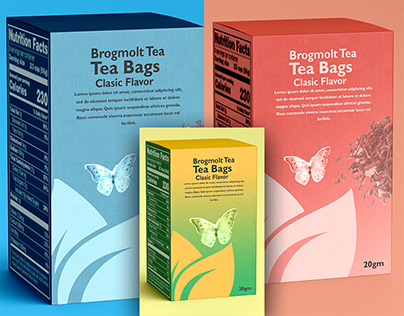TEA BAGS BOXES DESIGNS