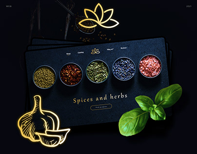 UI / UX DESIGN - "SPICES AND HERBS"
