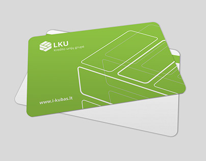 „LKU“ banko kortelių dizainas