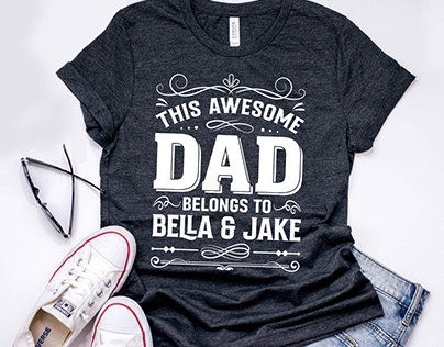 Dad T-Shirt Design free template