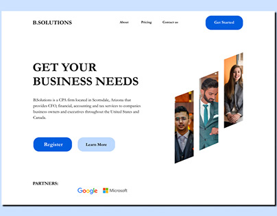 Simple business website design
