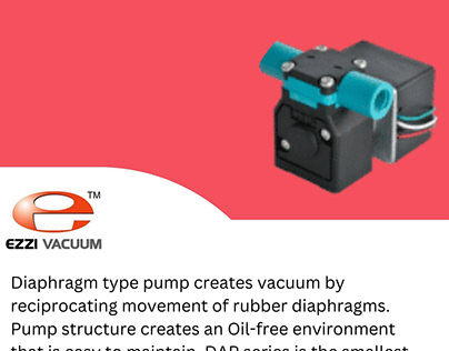 Diaphragm Vaccum Pumps | Ezzi Vision